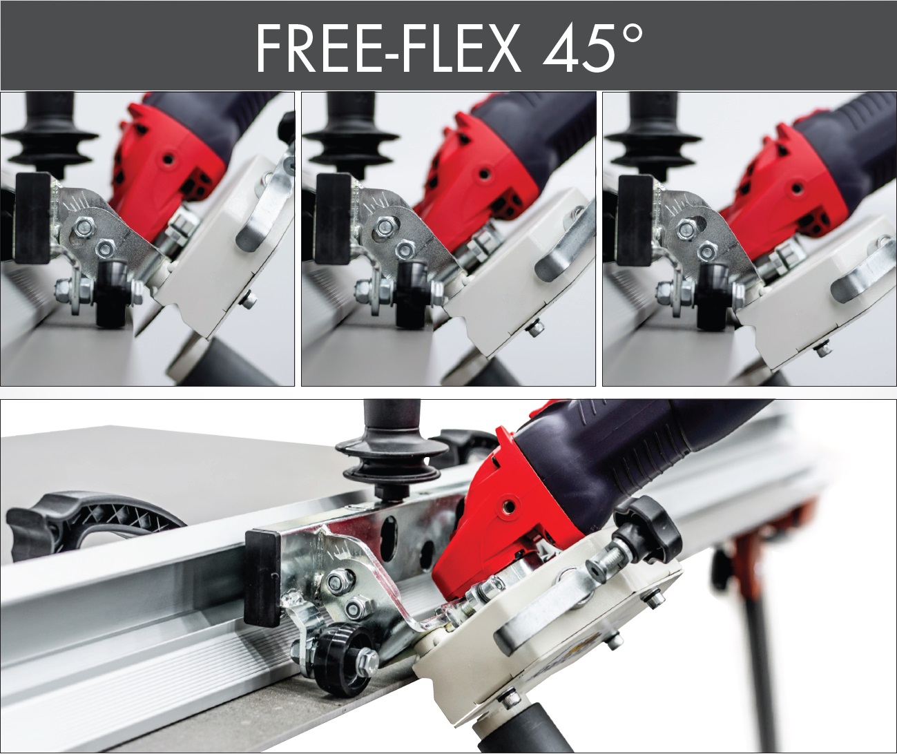 Free Flex pjovimo įrankis be šlifuoklio tarp 35° ir 55°