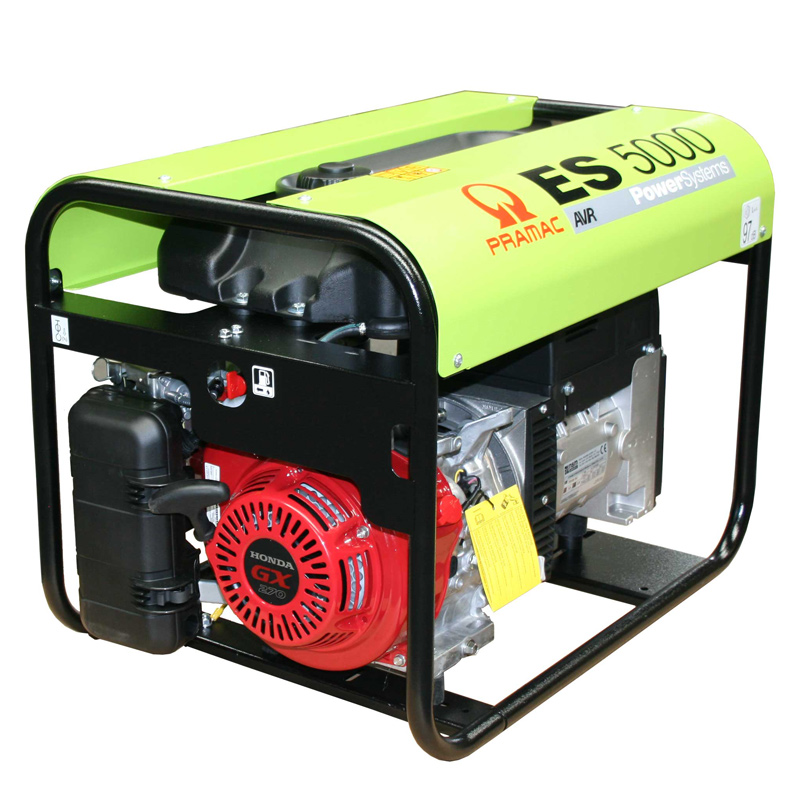 (5,0kW) Benzininis elektros generatorius Pramac S5000 AVR